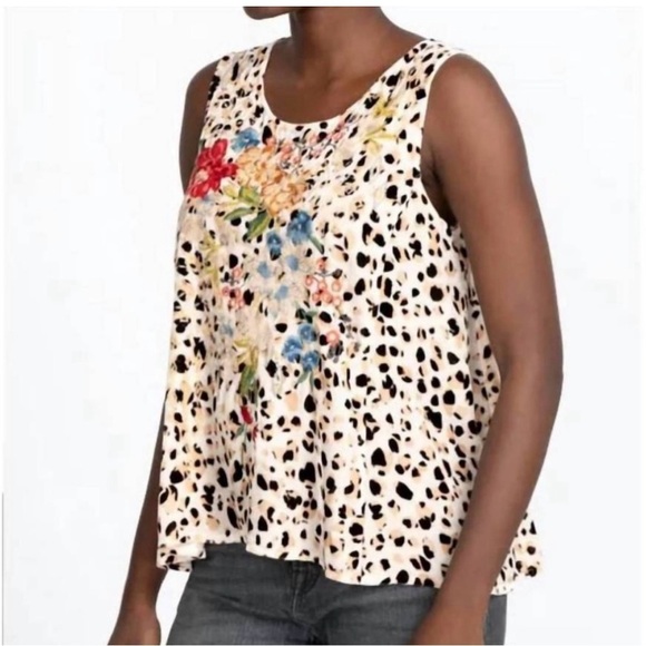 Johnny Was silk blend Velvet Swing Tank Top Boho NEW - Picture 2 of 9